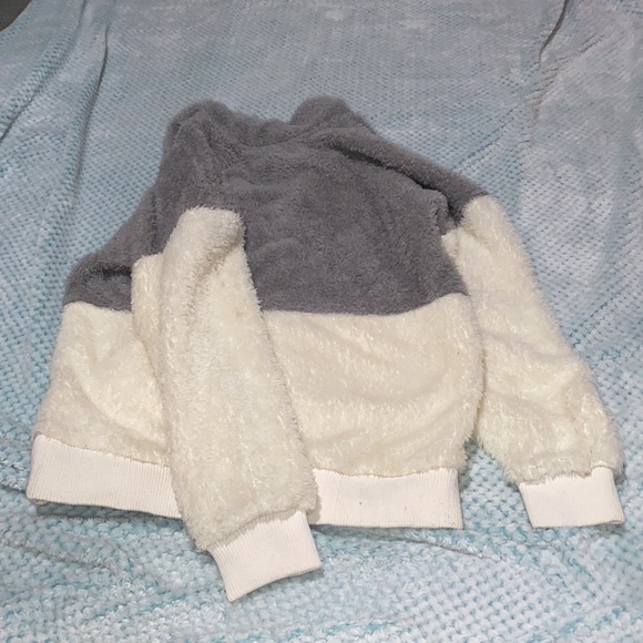 Hippie Rose fuzzy zip up fleece pullover (XS) - Picture 6 of 6